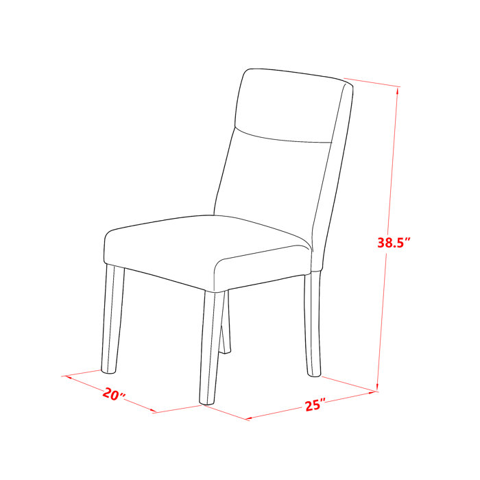 Charlton Home® Damron Upholstered Solid Wood Parsons Chair Wayfair
